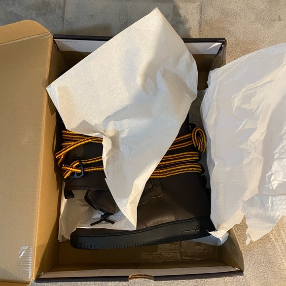 2018 Nike SF AF1 High Top Baroque Brown - Picture 3 of 13